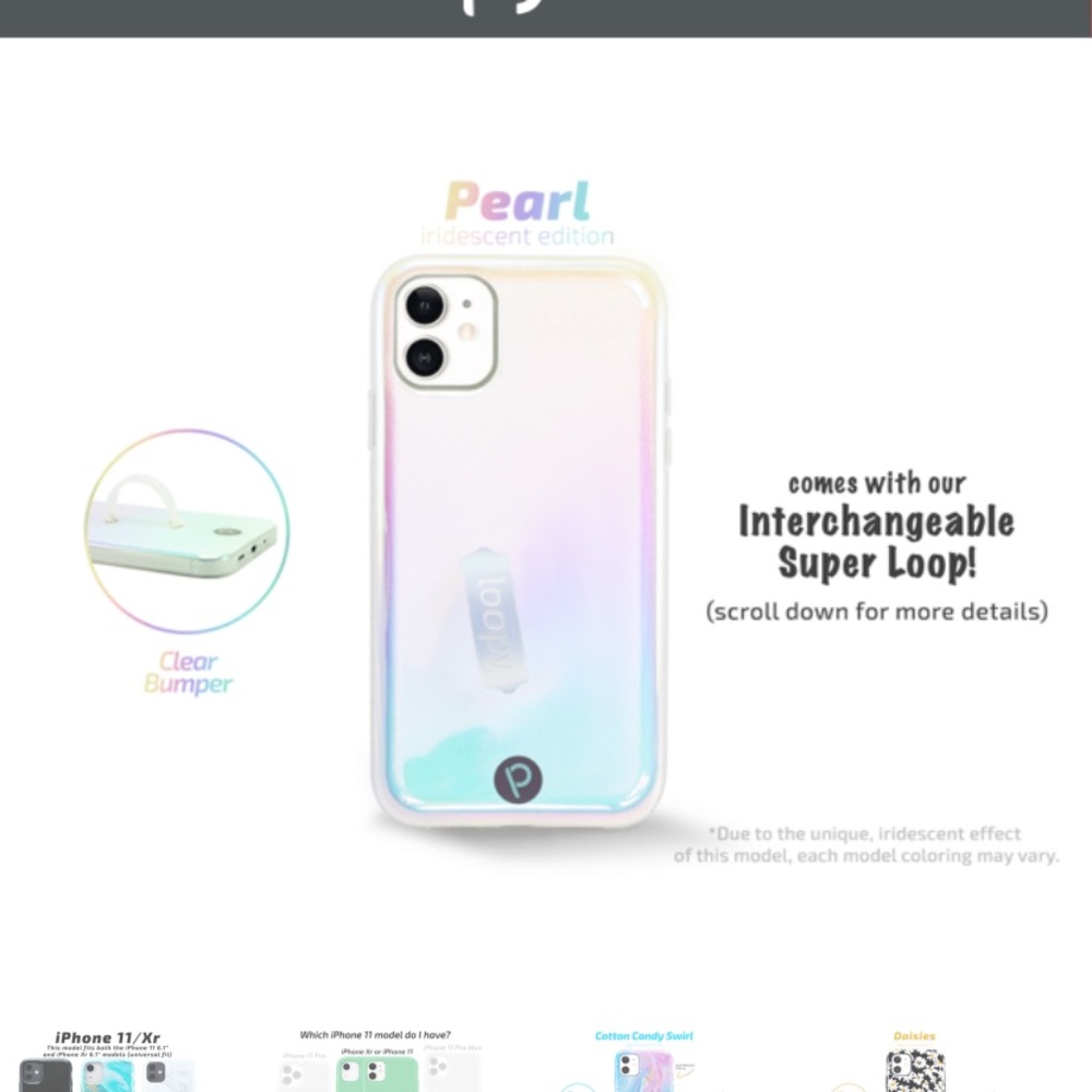 Loopy iPhone 11 case - Pearl/iridescent
